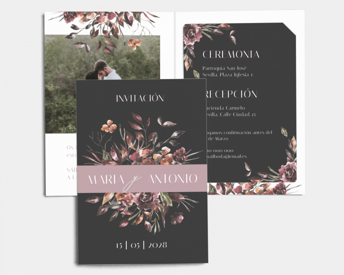 Alive - Invitación de boda con inserto