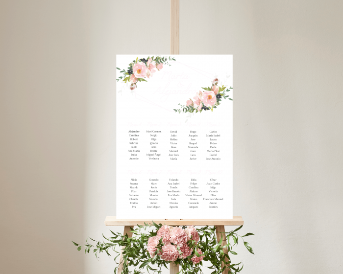 Fiore - Poster - Seating plan 50x70 cm (vertical)