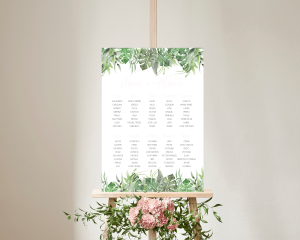 Tropicana - Poster - Seating plan 50x70 cm (vertical)