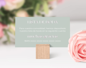 Amore - Tarjeta lista de boda