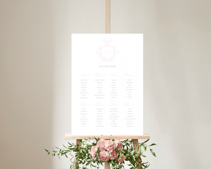 Crest - Poster - Seating plan 50x70 cm (vertical)