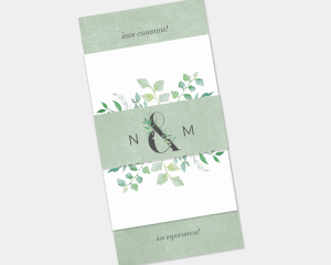 Leafy Ampersand - Invitación de boda - Conjunto