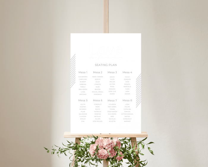 Forever - Poster - Seating plan 50x70 cm (vertical)