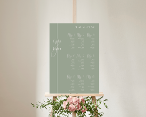 Linea - Poster - Seating plan 50x70 cm (vertical)