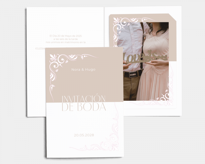 Beauty - Invitación de boda con inserto