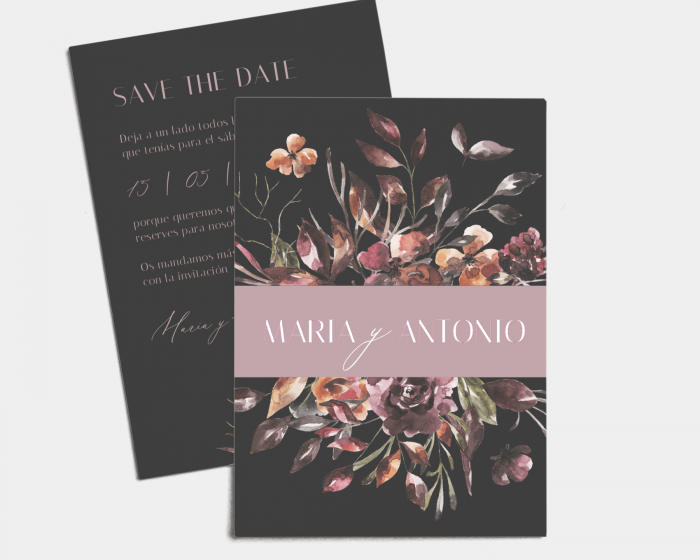 Alive - Tarjeta Save the Date (vertical)