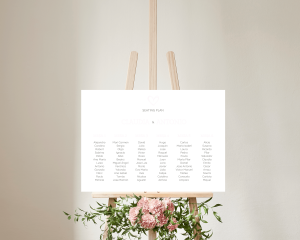 Modest - Poster - Seating plan 70x50 cm (horizontal)