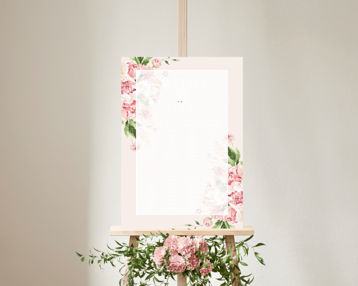 Dream Bouquet - Poster - Seating plan 50x70 cm (vertical)