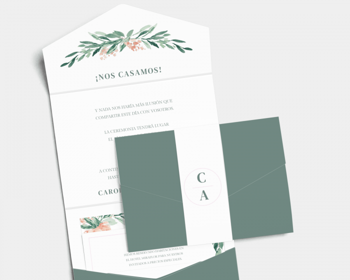 Gilded Botanical - Pocketfold impreso