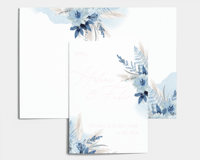 Bloomy Blue - Misal de boda