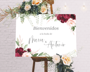 Beloved Floral - Poster de bienvenida