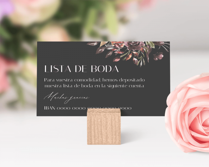 Alive - Tarjeta lista de boda