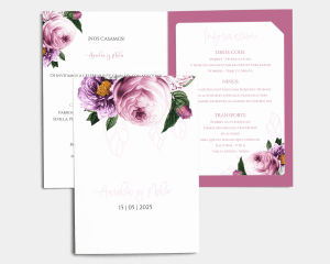 Fleur - Invitación de boda con inserto