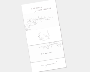 Graceful Botanical - Invitación de boda - Conjunto