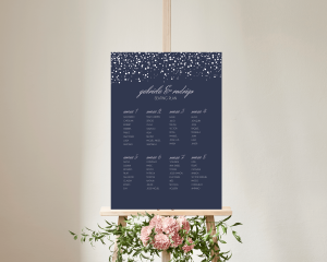 Starry Sky - Poster - Seating plan 50x70 cm (vertical)