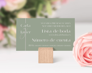 Linea - Tarjeta lista de boda