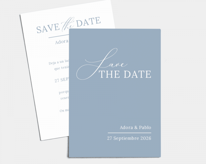 Love Song - Tarjeta Save the Date (vertical)