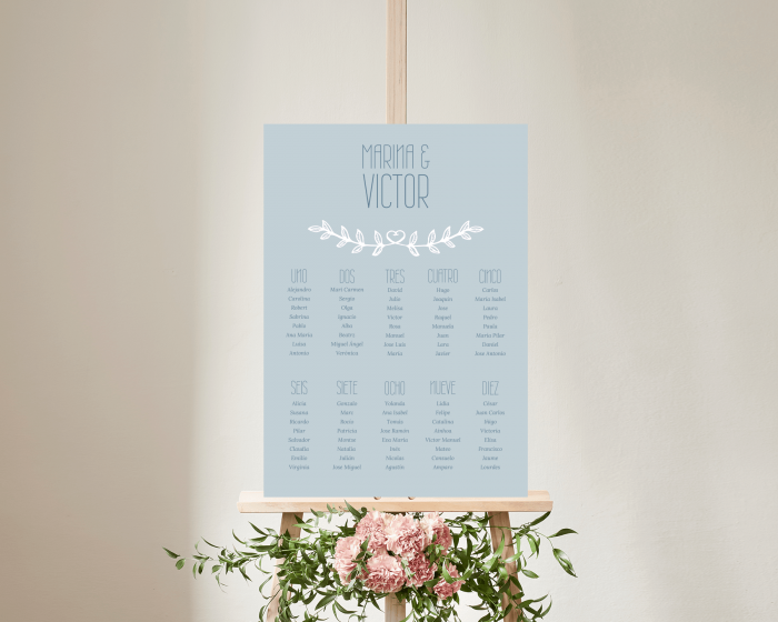 Together - Poster - Seating plan 50x70 cm (vertical)