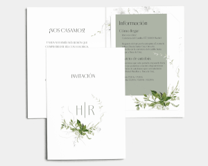 Lyra - Invitación de boda con inserto