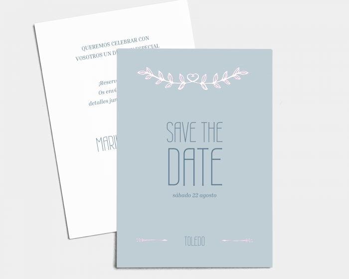 Together - Tarjeta Save the Date (vertical)