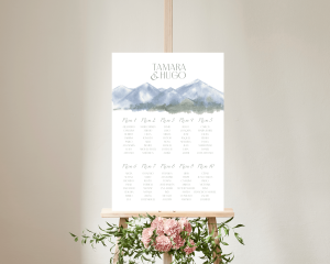 Countryside - Poster - Seating plan 50x70 cm (vertical)