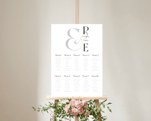 Letters - Poster - Seating plan 50x70 cm (vertical)