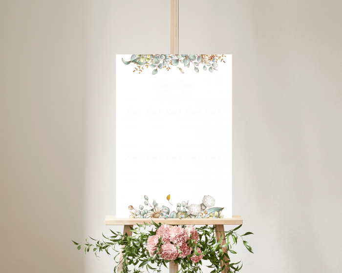 Fairytale - Poster - Seating plan 50x70 cm (vertical)
